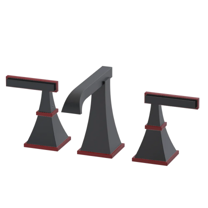 Rubinet Widespread Lav. Set. (less drain) Matt Black