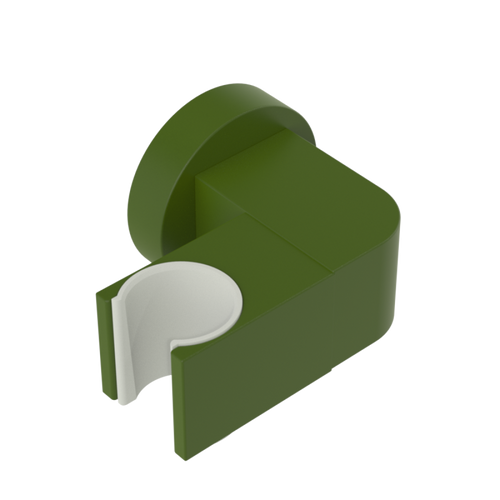 Rubinet Wall Bracket with Integral Supply with 1/2" NPT x 1/2" NPSM x 3" Nipple Green Envy