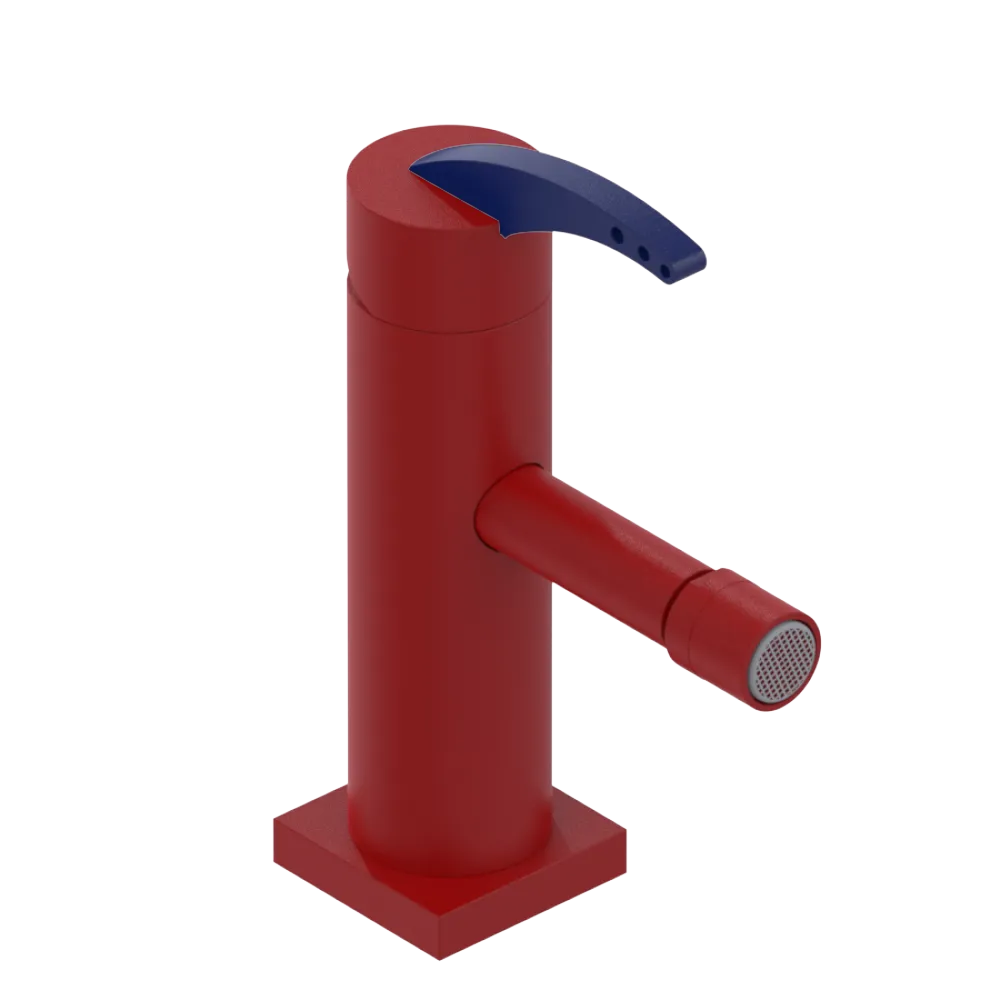 Rubinet Single Control Bidet Fitting (less drain) Maroon