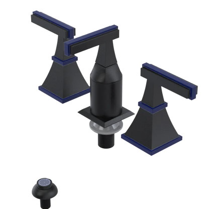 Rubinet Bidet Fitting with Spray, Diverter, and Vacum Breaker (Less Drain) Matt Black