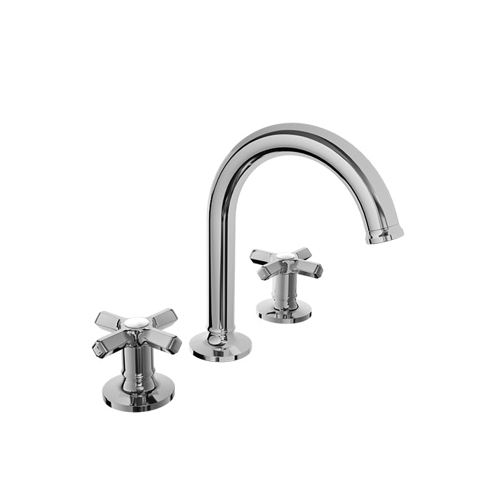 Baril 8" c/c lavatory faucet, drain included
