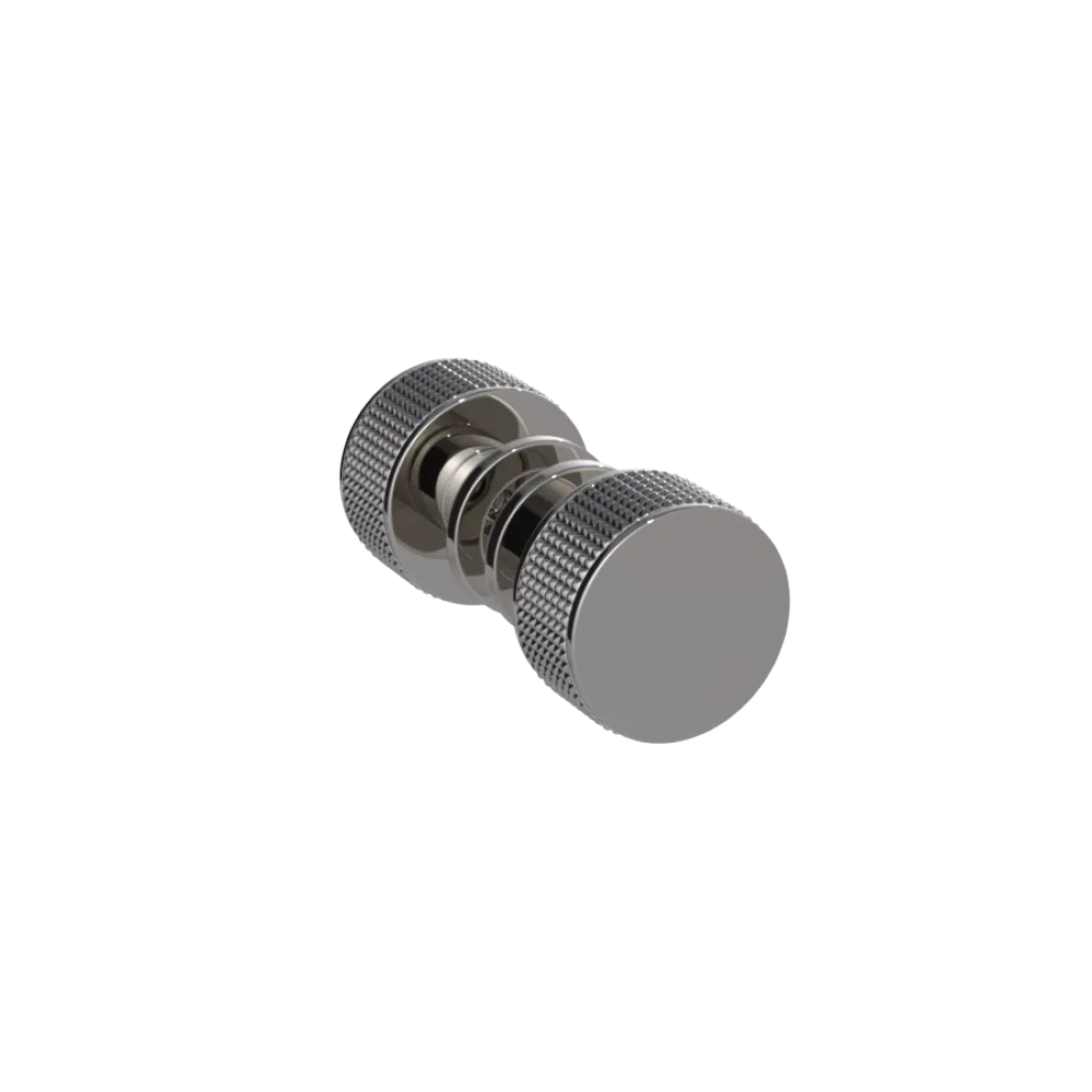 Rubinet Shower Door Knob (set) Polished Nickel