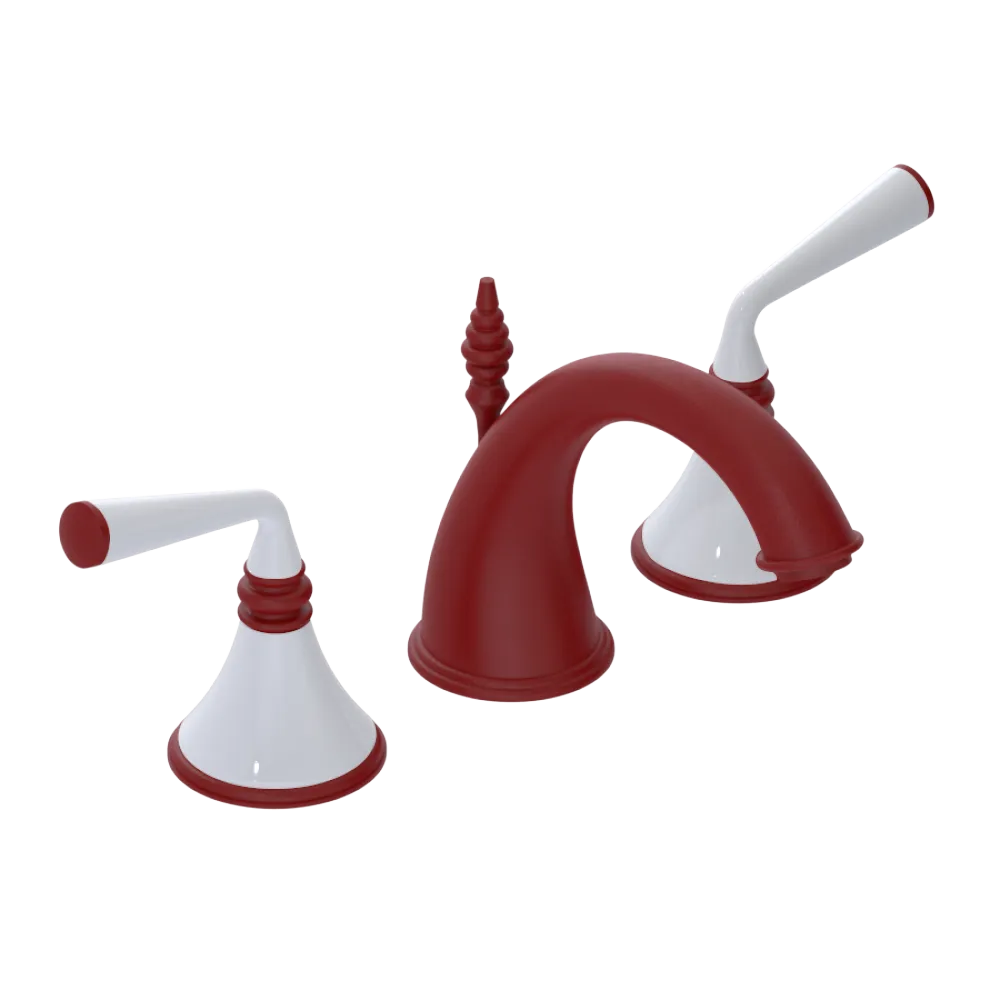 Rubinet Widespread Lav. Set. (less drain) Maroon