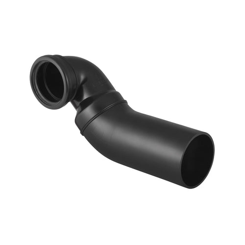 HDPE connector with offset for left-hand horizontal drain connections (as viewed from