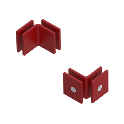 Rubinet 90 Glass to Glass Open Face Maroon