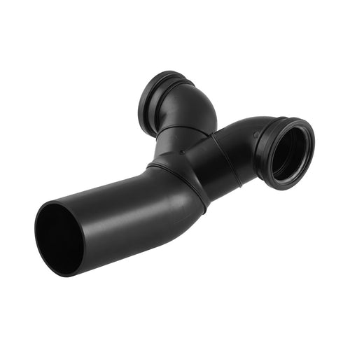 HDPE "back-to-back" connector for horizontal drain connections