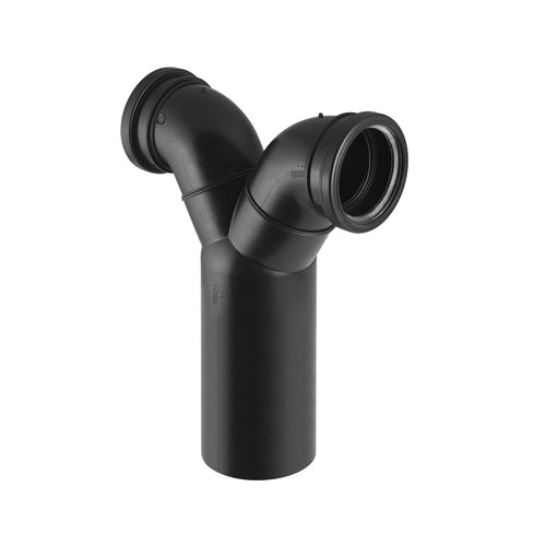 HDPE "back-to-back" connector for vertical drain connections