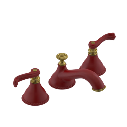 Rubinet Widespread Lav. Set. (less drain) Maroon