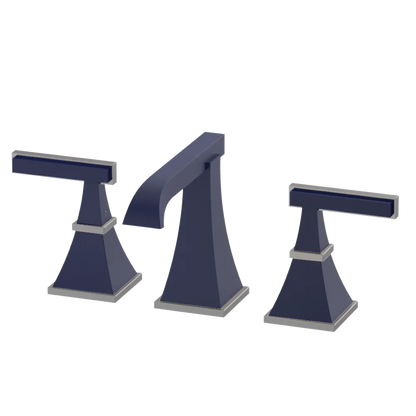 Rubinet Widespread Lav. Set. (less drain) Midnight Blue