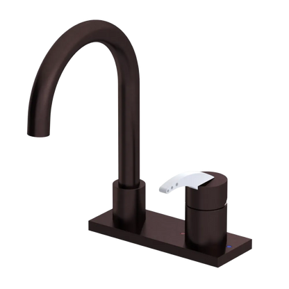 Rubinet 4" Centre Single Control Lav. Set. (less drain) Oil Rubbed Bronze
