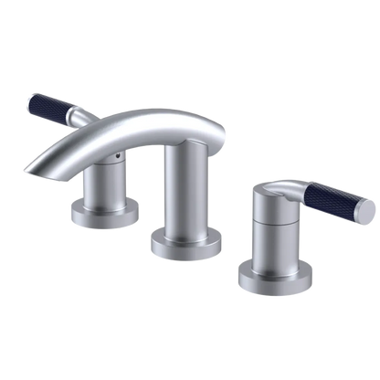 Rubinet Widespread Lav. Set. (less drain) Satin Chrome