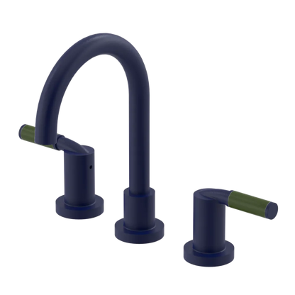 Rubinet Widespread Lav set (less drain) Midnight Blue