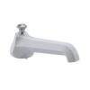 Rubinet Tub Filler Spout Deck Mount White