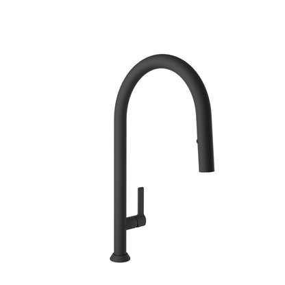 Baril High single-hole kitchen faucet with 2-function pull-down spray