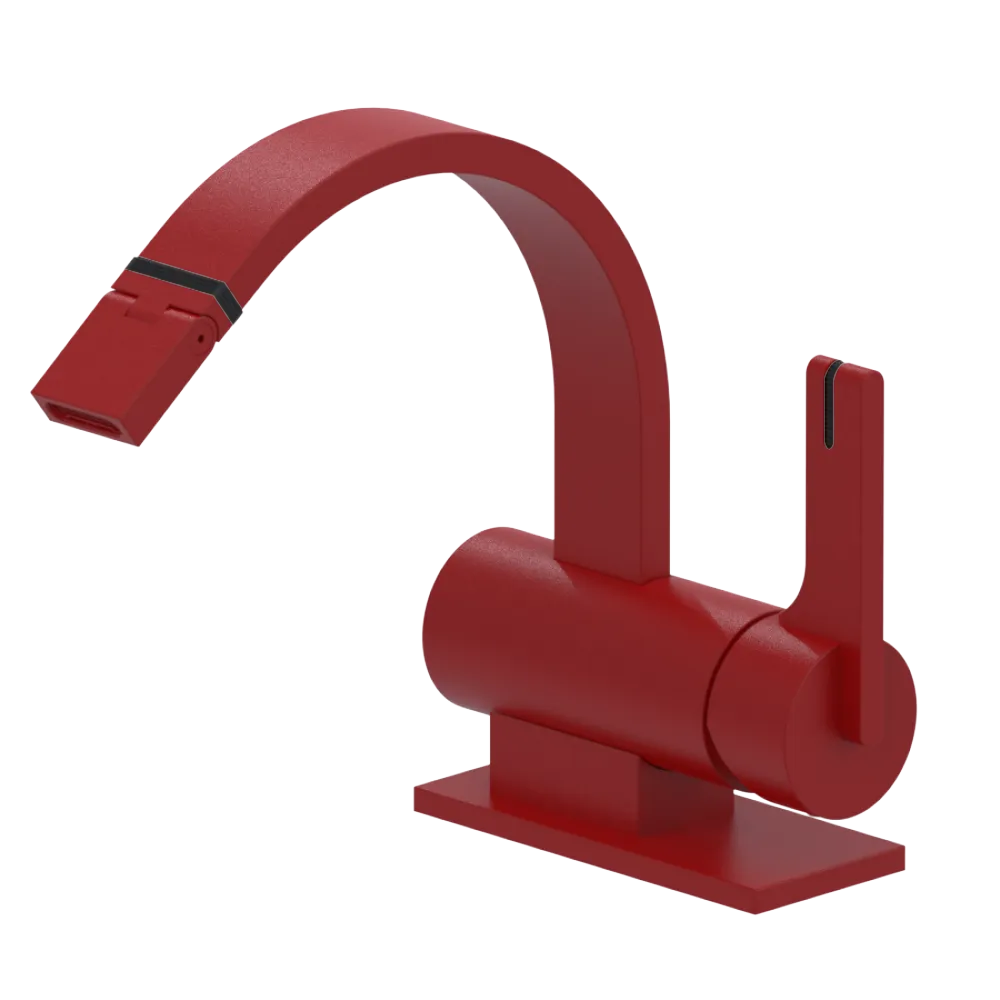 Rubinet Single Control Bidet Fitting (less drain) Maroon