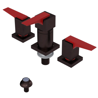 Rubinet Bidet Fitting with Spray, Diverter, and Vacuum Breaker (less drain) Tuscan Brass