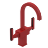 Rubinet Single Hole Dual Handle Lav. Set. (less drain) Red