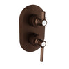 Baril Complete pressure balanced shower control valve with 3-way diverter (shared port)