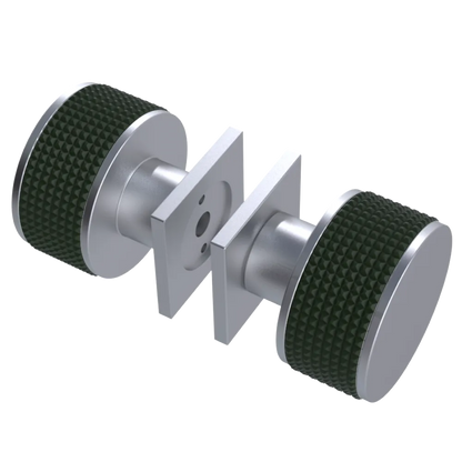 Rubinet Shower Door Knob (set) Satin Chrome