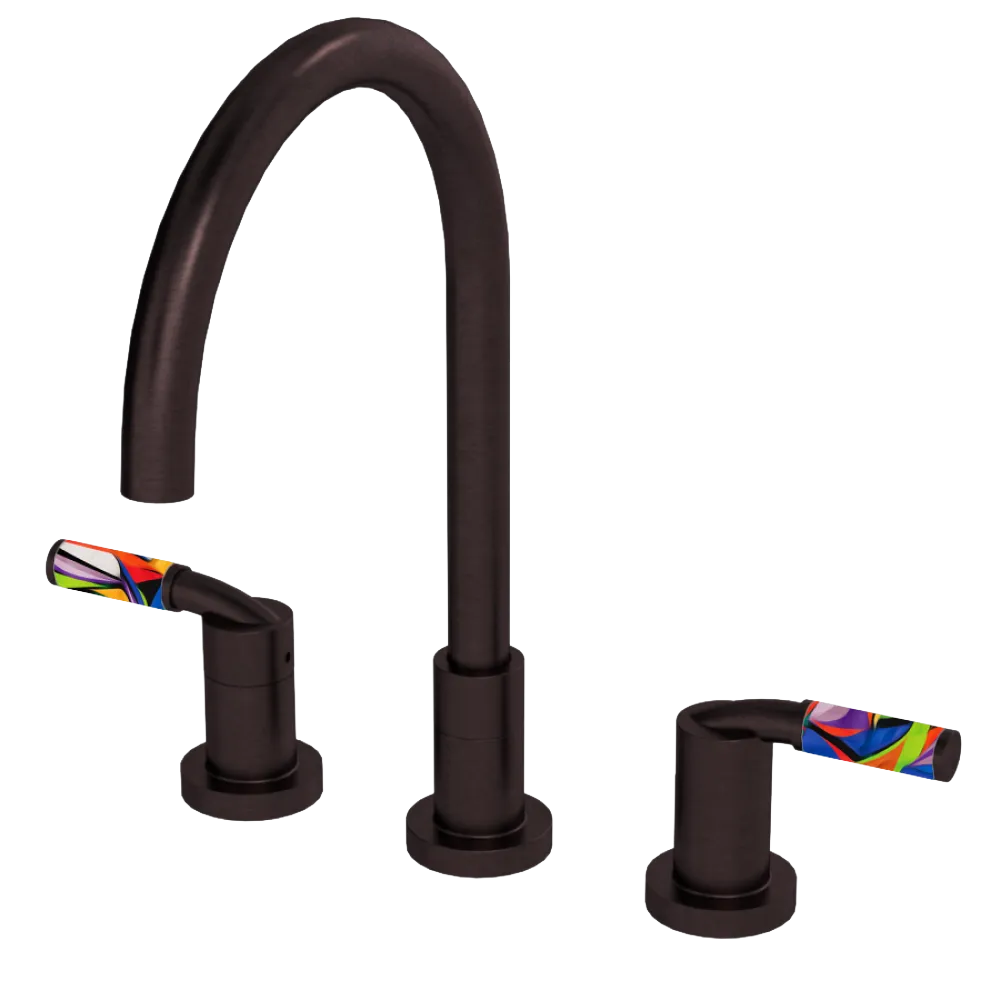 Rubinet Widespread Kitchen Set Oil Rubbed Bronze