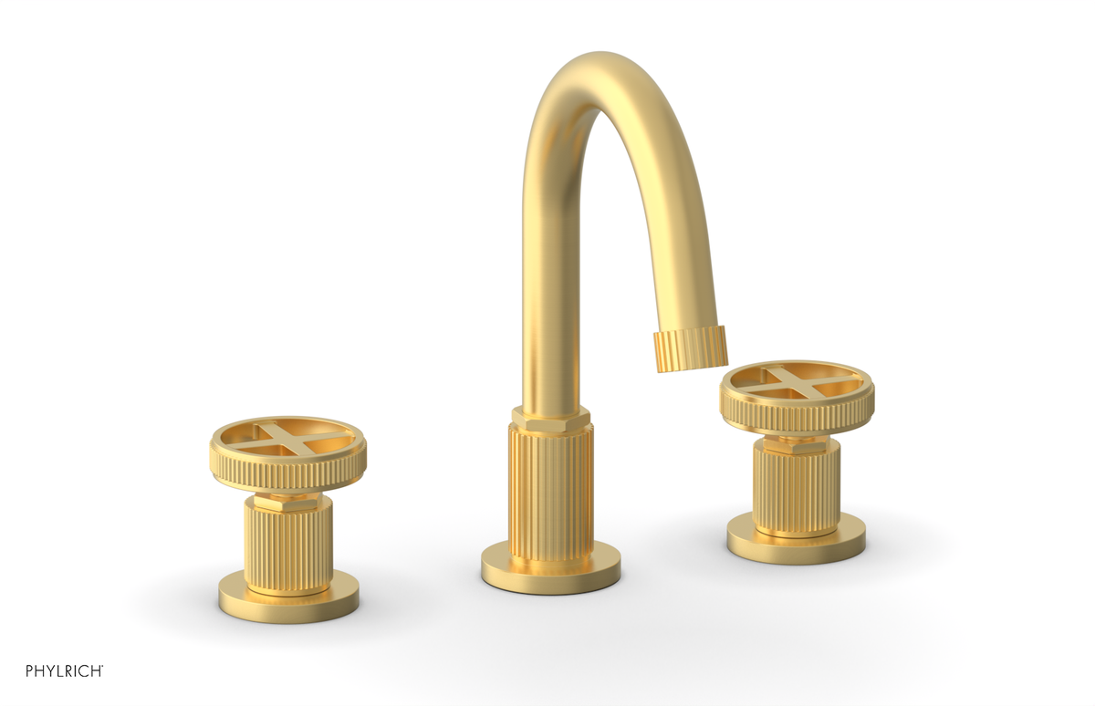 DUSTRIE Widespread Faucet - Cross Handle - Grooved 370-01