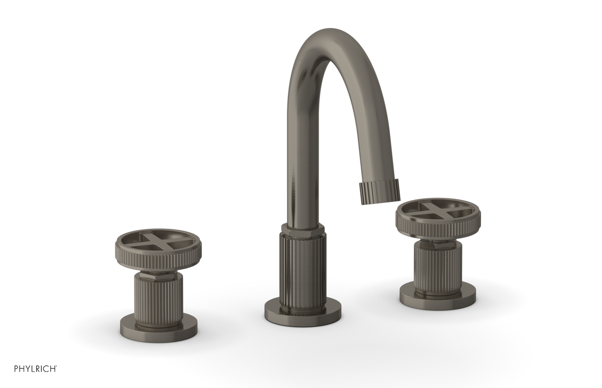 DUSTRIE Widespread Faucet - Cross Handle - Grooved 370-01