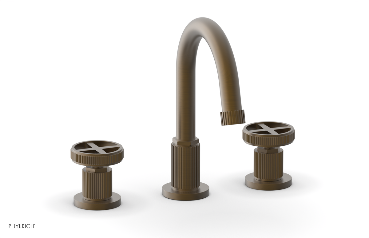 DUSTRIE Widespread Faucet - Cross Handle - Grooved 370-01