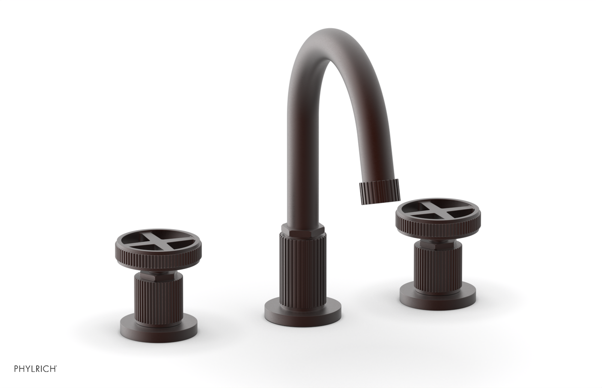 DUSTRIE Widespread Faucet - Cross Handle - Grooved 370-01