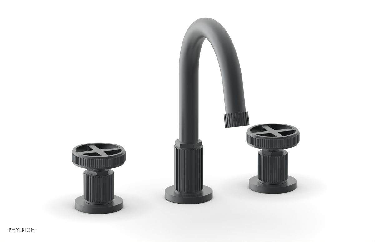 DUSTRIE Widespread Faucet - Cross Handle - Grooved 370-01