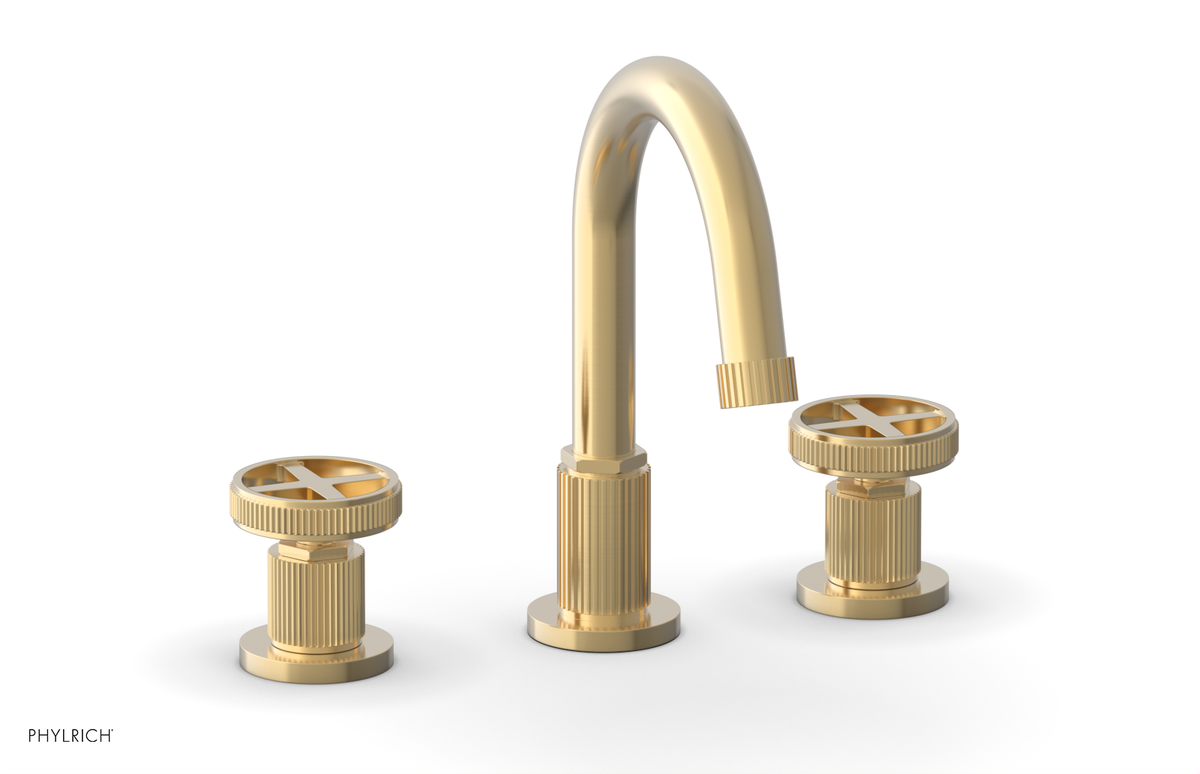 DUSTRIE Widespread Faucet - Cross Handle - Grooved 370-01