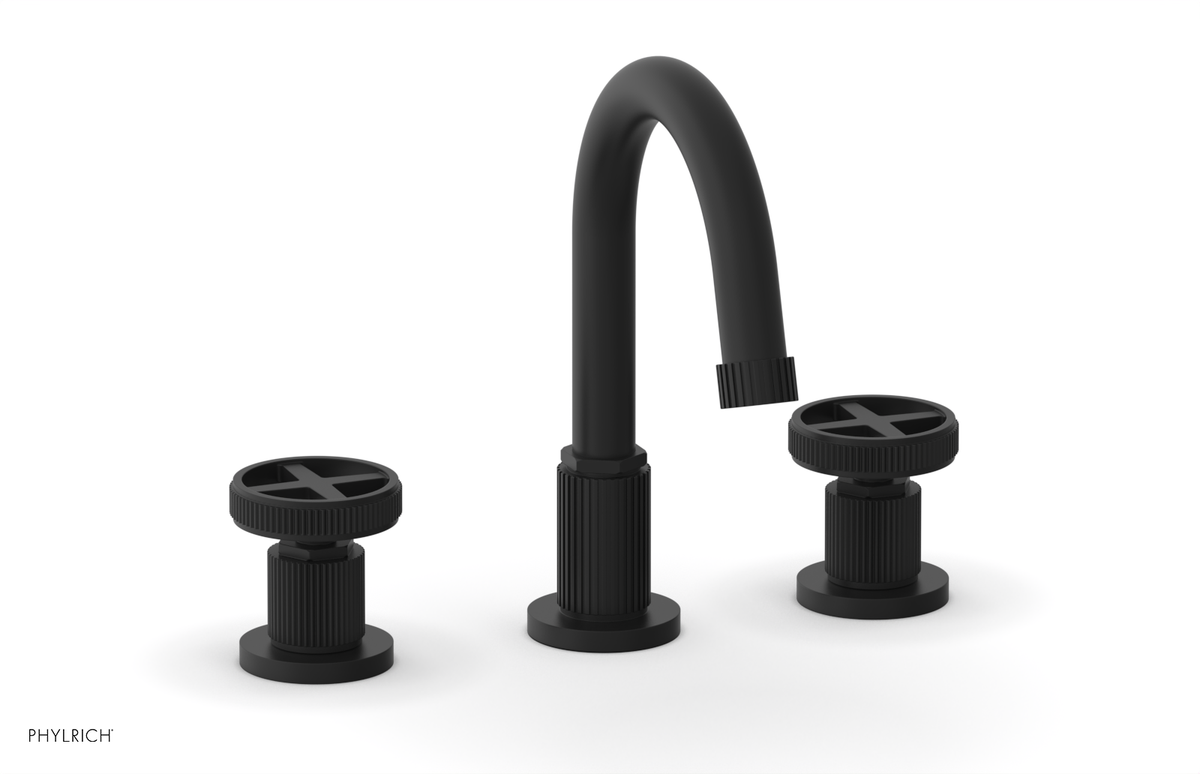 DUSTRIE Widespread Faucet - Cross Handle - Grooved 370-01