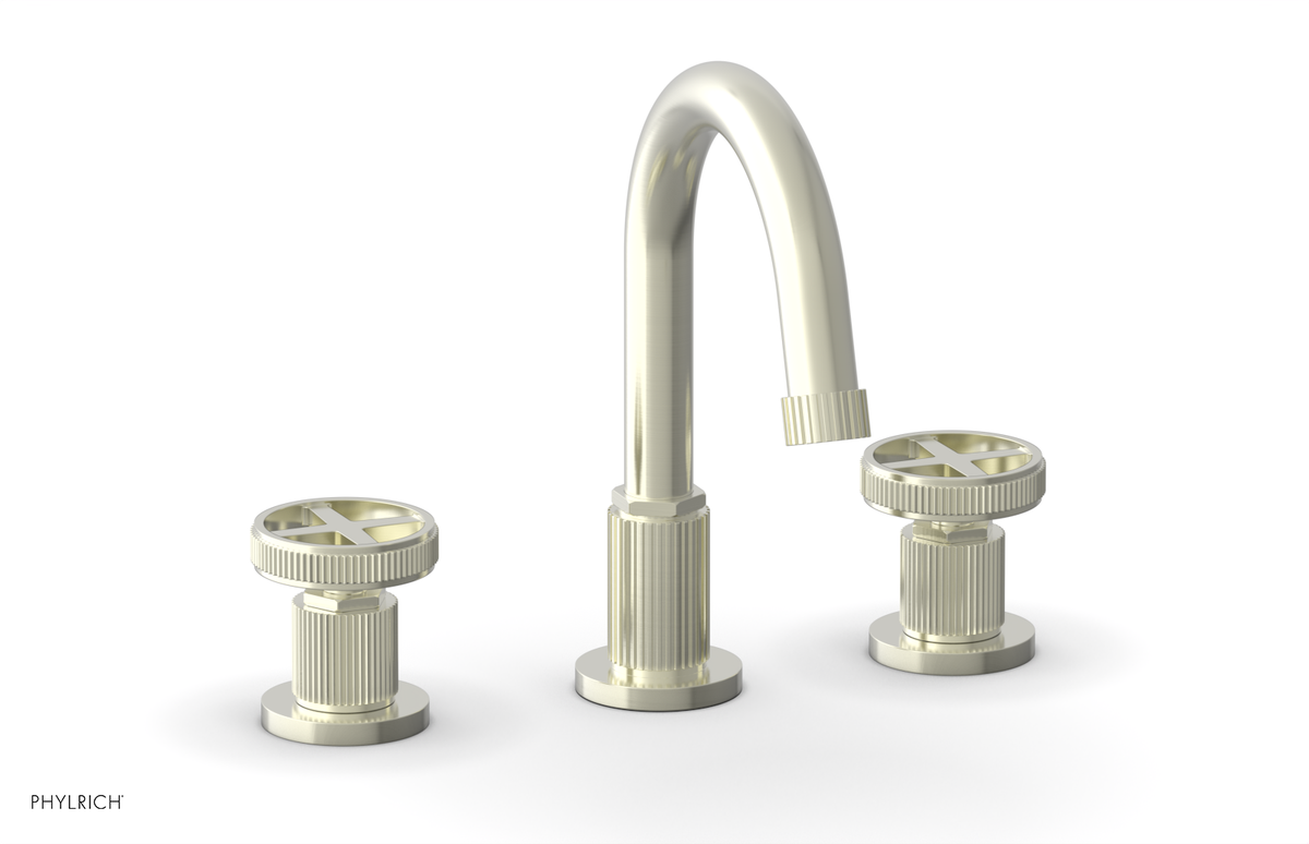 DUSTRIE Widespread Faucet - Cross Handle - Grooved 370-01