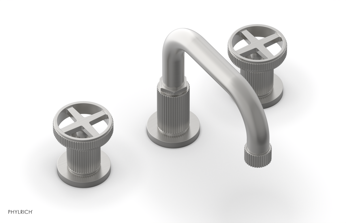 DUSTRIE Widespread Faucet - Cross Handle - Grooved 370-03