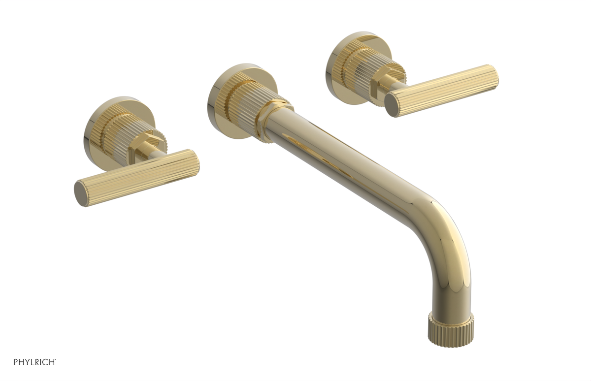DUSTRIE - Wall Tub Set - 10" Spout - Lever Handles - Grooved 370-57-10