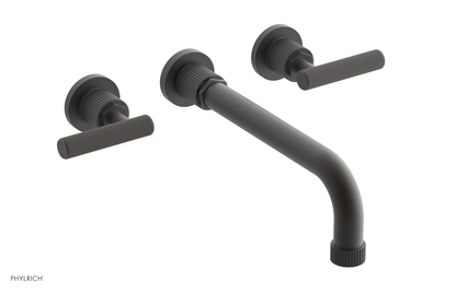 DUSTRIE Wall Lavatory Set - 10" Spout - Lever Handle - Grooved 370-12-10