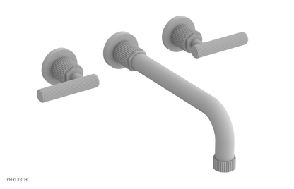 DUSTRIE Wall Lavatory Set - 10" Spout - Lever Handle - Grooved 370-12-10