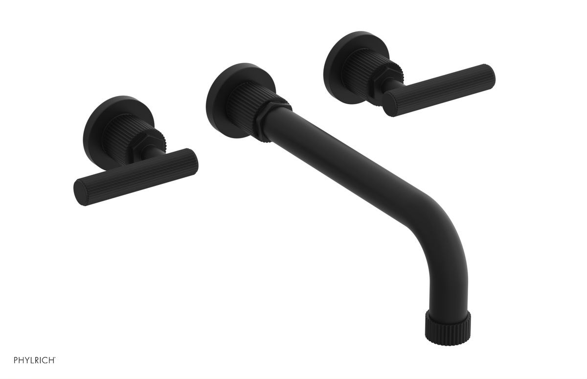 DUSTRIE - Wall Tub Set - 10" Spout - Lever Handles - Grooved 370-57-10