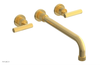 DUSTRIE Wall Lavatory Set - 12" Spout - Lever Handle - Grooved 370-12-12
