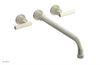 DUSTRIE Wall Lavatory Set - 14" Spout - Lever Handle - Grooved 370-12-14