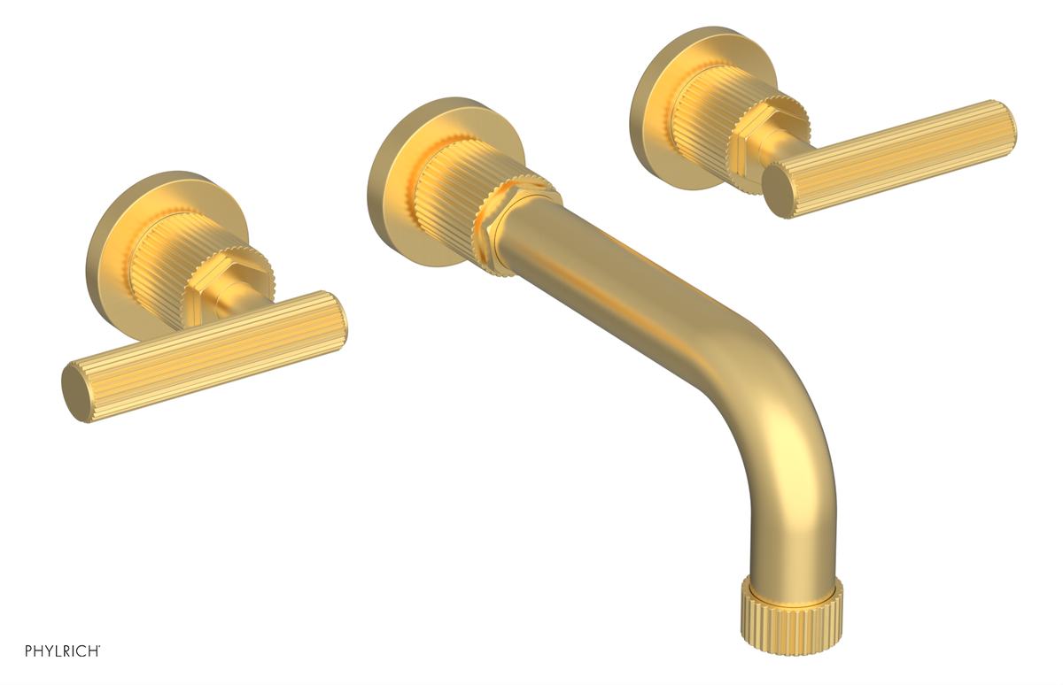 DUSTRIE - Wall Tub Set - 7 5/8" Spout - Lever Handles - Grooved 370-57