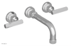 DUSTRIE - Wall Tub Set - 7 5/8" Spout - Lever Handles - Grooved 370-57