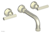 DUSTRIE Wall Lavatory Set - 7 5/8" Spout - Lever Handle - Grooved 370-12