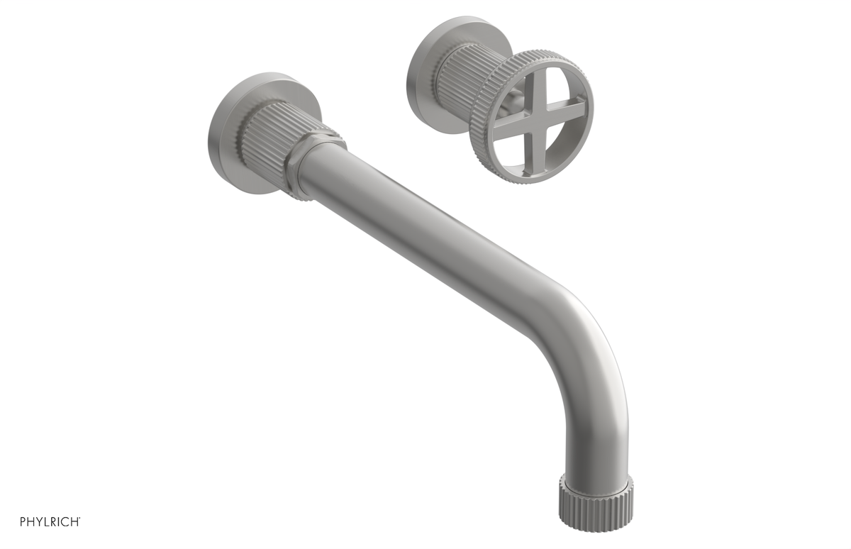 DUSTRIE Single Handle Wall Lavatory Set - 10" Spout - Grooved 370-15-10