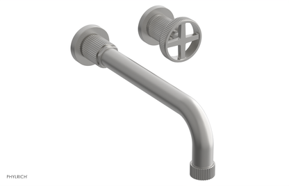 DUSTRIE Single Handle Wall Lavatory Set - 10" Spout - Grooved 370-15-10