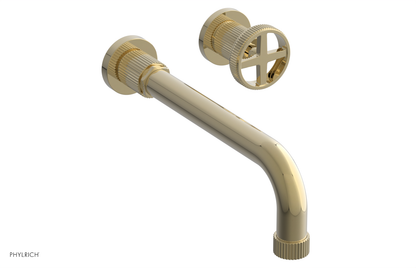 DUSTRIE Single Handle Wall Lavatory Set - 10" Spout - Grooved 370-15-10