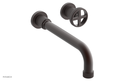 DUSTRIE Single Handle Wall Lavatory Set - 10" Spout - Grooved 370-15-10