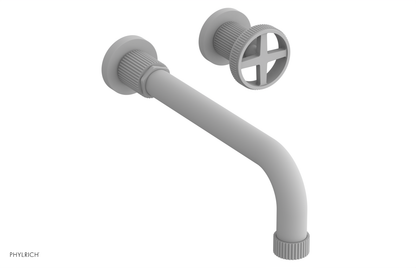 DUSTRIE Single Handle Wall Lavatory Set - 10" Spout - Grooved 370-15-10