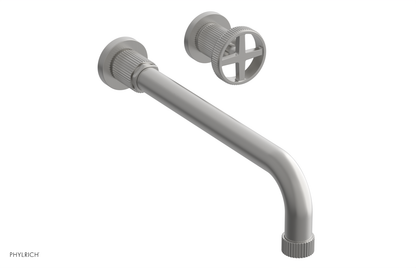 DUSTRIE Single Handle Wall Lavatory Set - 12" Spout - Grooved 370-15-12
