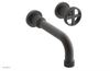 DUSTRIE Single Handle Wall Lavatory Set - 7 5/8" Spout - Grooved 370-15