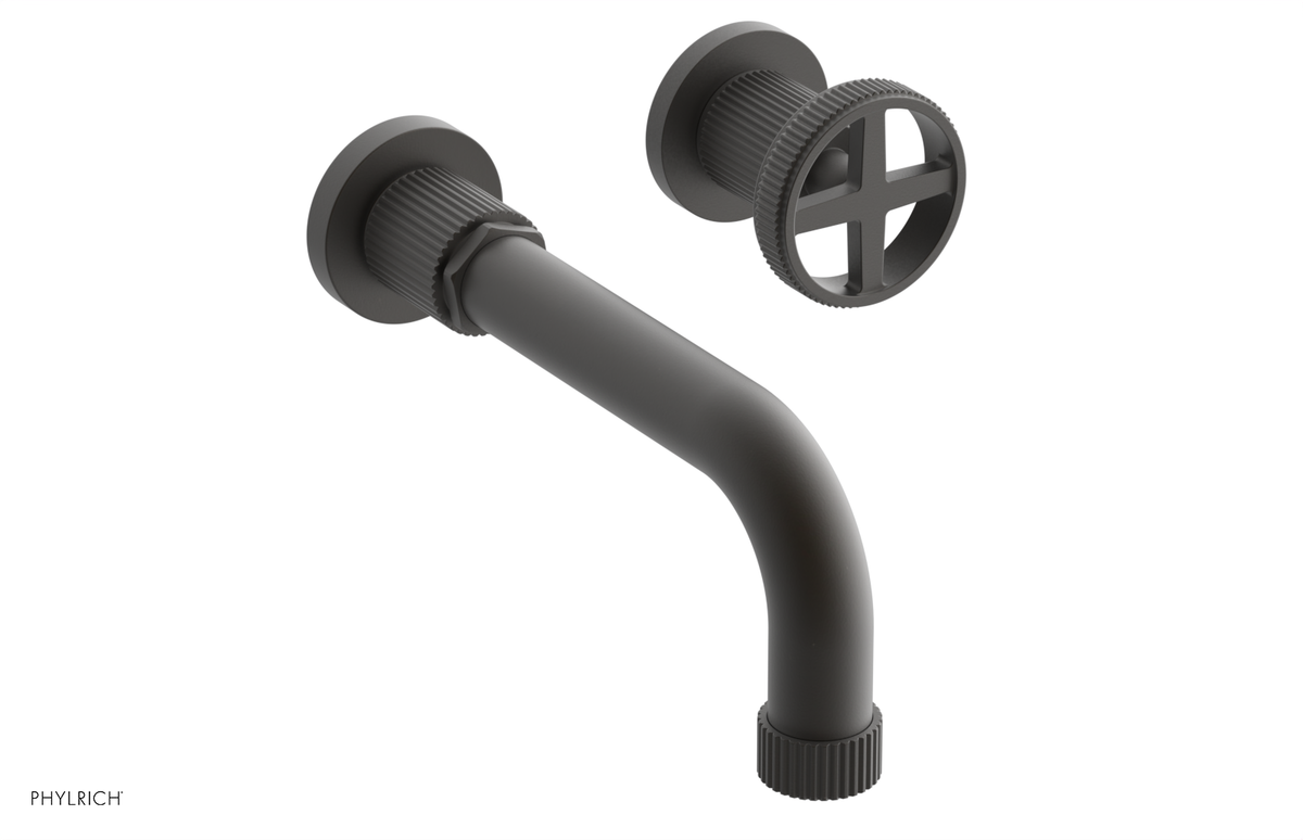 DUSTRIE Single Handle Wall Lavatory Set - 7 5/8" Spout - Grooved 370-15